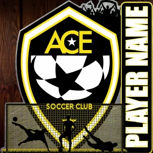 Mens Goal Tender ACE Soccer Club Thank You Gift Wall Decor