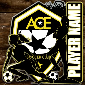 Womens ACE Soccer Club Thank You Gift Wall Decor