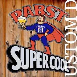 Vintage Pabst Cool Blue Supercool Wall Decor